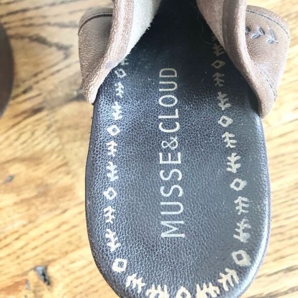 Musse & Cloud Leather Platform Heels in Brown - Size 40 or W 9/9.5 - Picture 6 of 7